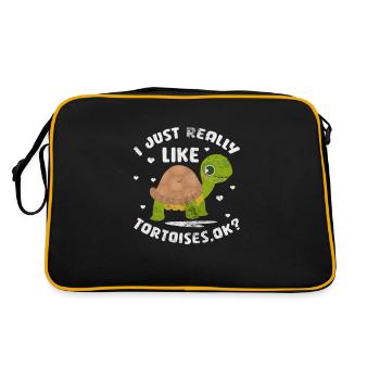 Tortue - Sac Retro - noir/or - Dos