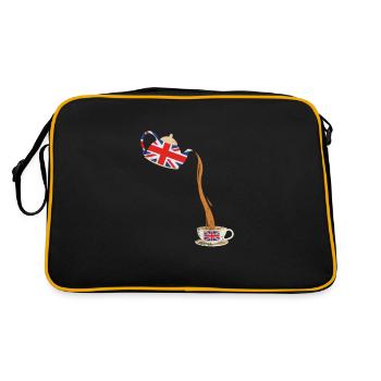 United Kingdom - Retro Bag - black/gold - Back
