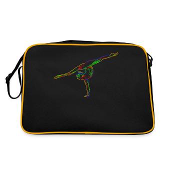 Rhythmic Gymnastics RSG - Retro Tasche - Schwarz/Gold - Hinten