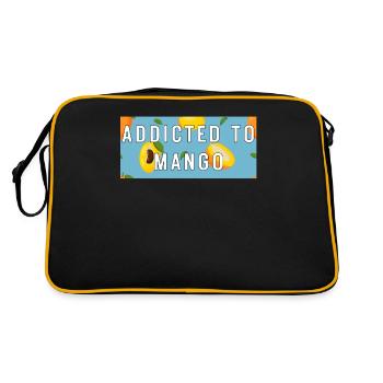 Accro au motif de fruits préféré de Mango Summer - Sac Retro - noir/or - Dos