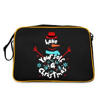 Avez-vous un cadeau de Noël pour le Nouvel An ? - Sac Retro - noir/or - Dos