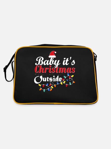 Bébé, c’est Noël à l’extérieur du - Sac Retro - noir/or - Dos