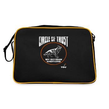 Chien de berger allemand Chiens de compagnie Cadeau - Sac Retro - noir/or - Dos