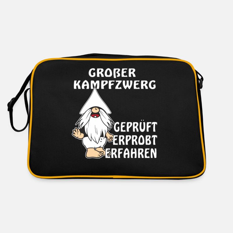 GROßER KAMPFZWERG Retro Tasche