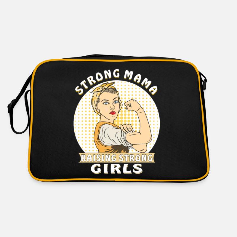 MAMAN FORTE ÉLEVANT DES FILLES FORTES Sac Retro