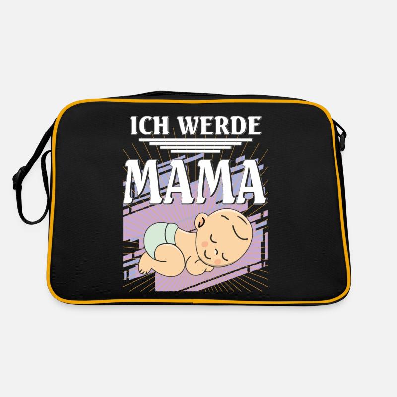 ICH WERDE MAMA Retro Tasche