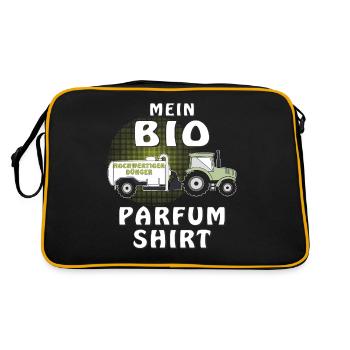 MEIN BIO PARFUM SHIRT - Retro Tasche - Schwarz/Gold - Hinten