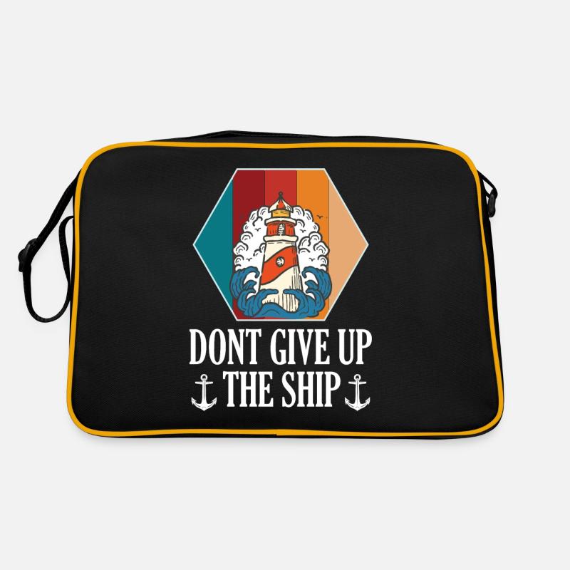 Leuchtturm Light Up My Life Anker Meer Ozean Kapit Retro Tasche