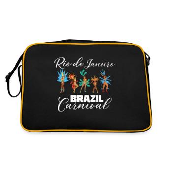 Rio Carnival Rio de Janeiro Celebration in Brazil - Retro Bag - black/gold - Back