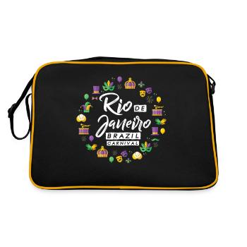 Rio Carnival Rio de Janeiro Celebration in Brazil - Retro Bag - black/gold - Back