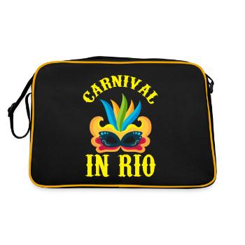 Brazil Carnival Rio de Janeiro Celebration Rio Karnev - Retro Bag - black/gold - Back