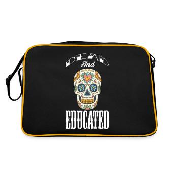 Crâne de sucre de formation morte Jour des morts - Sac Retro - noir/or - Dos