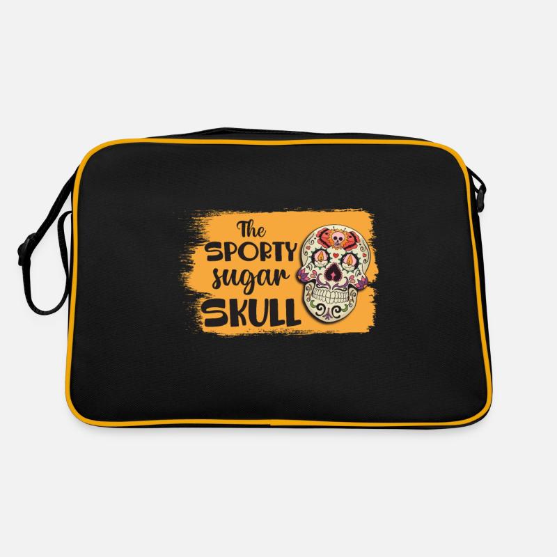 Crâne de sucre Crâne Jour de la mort des morts Sac Retro