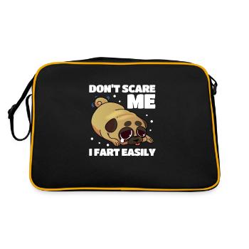 Carlin Chien Chien Ami Pet Pug Pug Pug Cadeau - Sac Retro - noir/or - Dos
