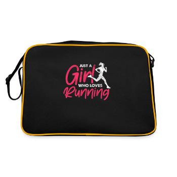 Running Runner Jogging Jogging Runner Gift - Retro Bag - black/gold - Back