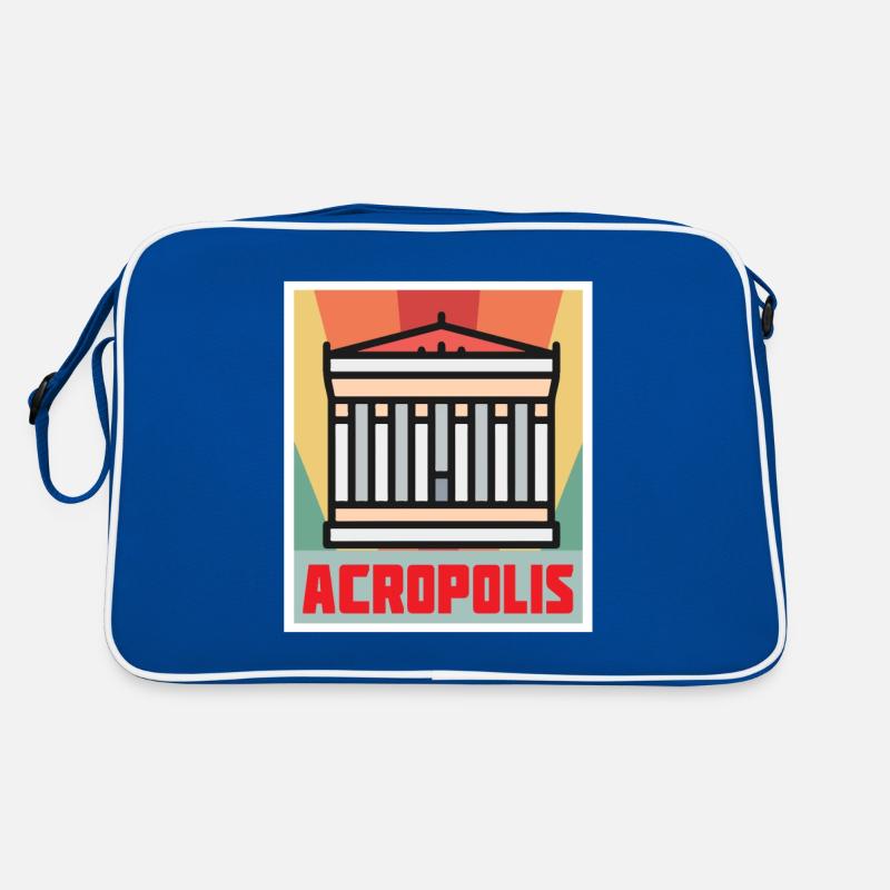 Parthénon Acropole Athènes Grèce Grèce Sac Retro