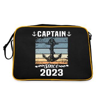 Capitaine 2023 bateau titulaire d’un permis bateau - Sac Retro - noir/or - Dos