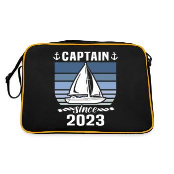 Capitaine 2023 bateau titulaire d’un permis bateau - Sac Retro - noir/or - Dos