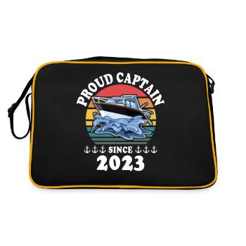 Capitaine 2023 bateau titulaire d’un permis bateau - Sac Retro - noir/or - Dos