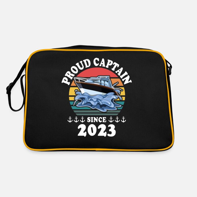 Capitaine 2023 bateau titulaire d’un permis bateau Sac Retro