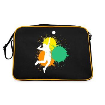 Joueur de volley-ball Joueur de volley-ball - Sac Retro - noir/or - Dos