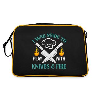 Chef Citation Cadeau Drôle Chef - Sac Retro - noir/or - Dos