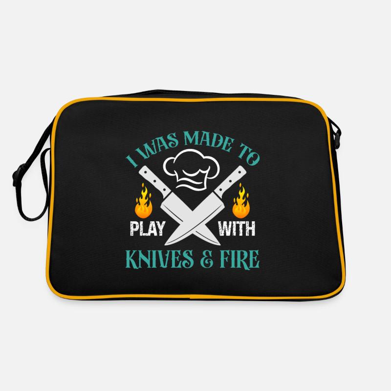 Küchenchef Spruch Geschenk Lustig Koch Retro Tasche