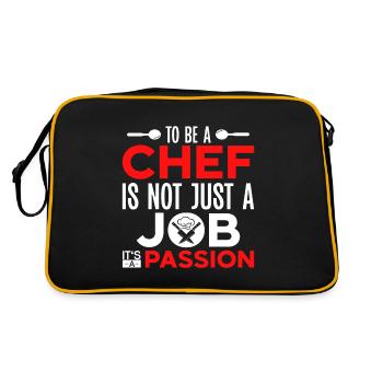 Chef Citation Cadeau Drôle Chef - Sac Retro - noir/or - Dos