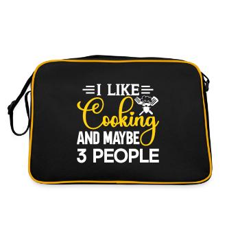 Chef Citation Cadeau Drôle Chef - Sac Retro - noir/or - Dos