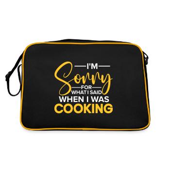 Chef Citation Cadeau Drôle Chef - Sac Retro - noir/or - Dos