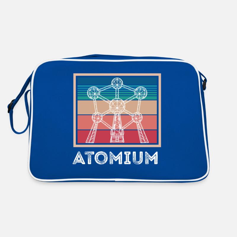 Atom Atomium Atomic nucleus Physicists Science Physics Retro Bag