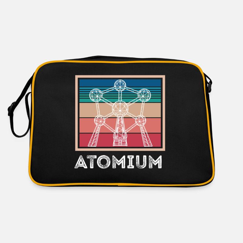 Atome Atomium Noyau atomique Physiciens Science Physique Sac Retro