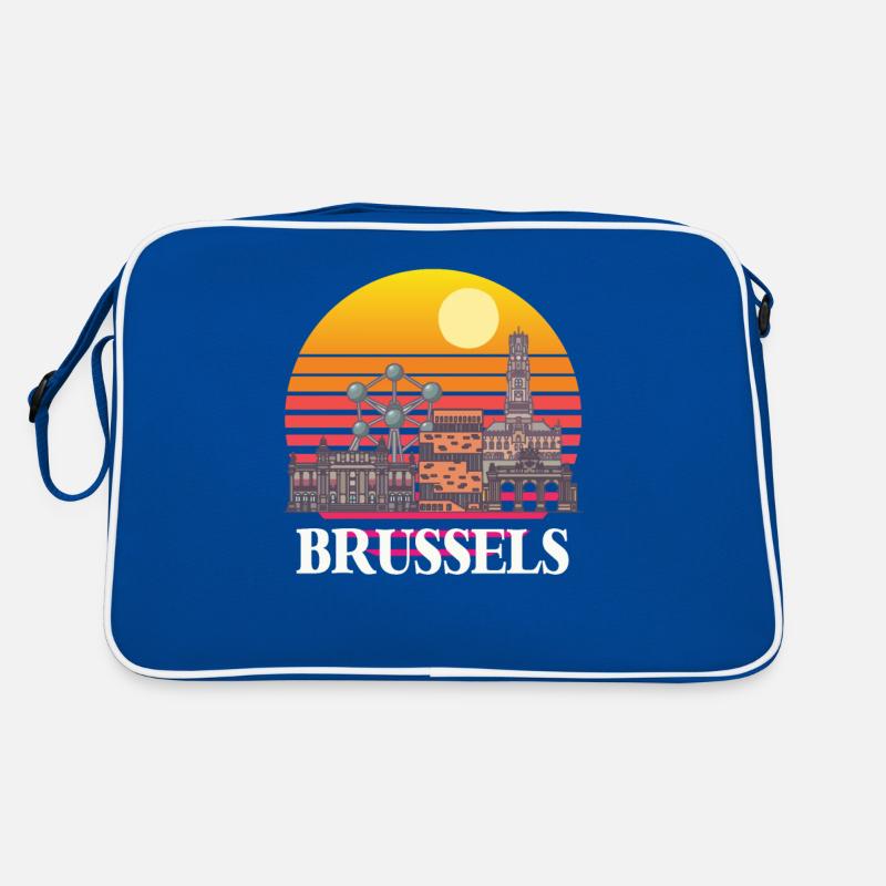 Brussels Skyline Science Atomic nucleus Physics Atom Retro Bag