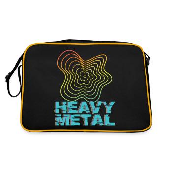 Heavy Metal Fréquence Rocking Metal Fan Hard Rock - Sac Retro - noir/or - Dos