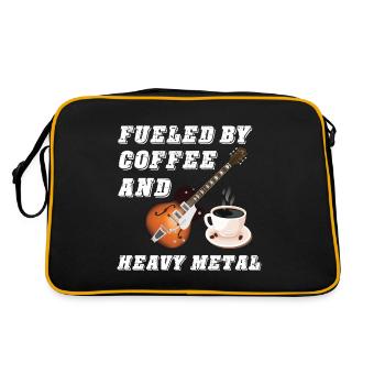 Musique rock Heavy Metal Café Hard Rock Metal F - Sac Retro - noir/or - Dos