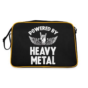 Heavy Metal Power Metal Fan Rocking Hard Rock Musi - Sac Retro - noir/or - Dos