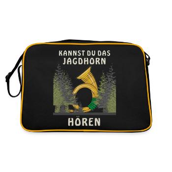 ENTENDEZ-VOUS LE COR DE CHASSE - Sac Retro - noir/or - Dos