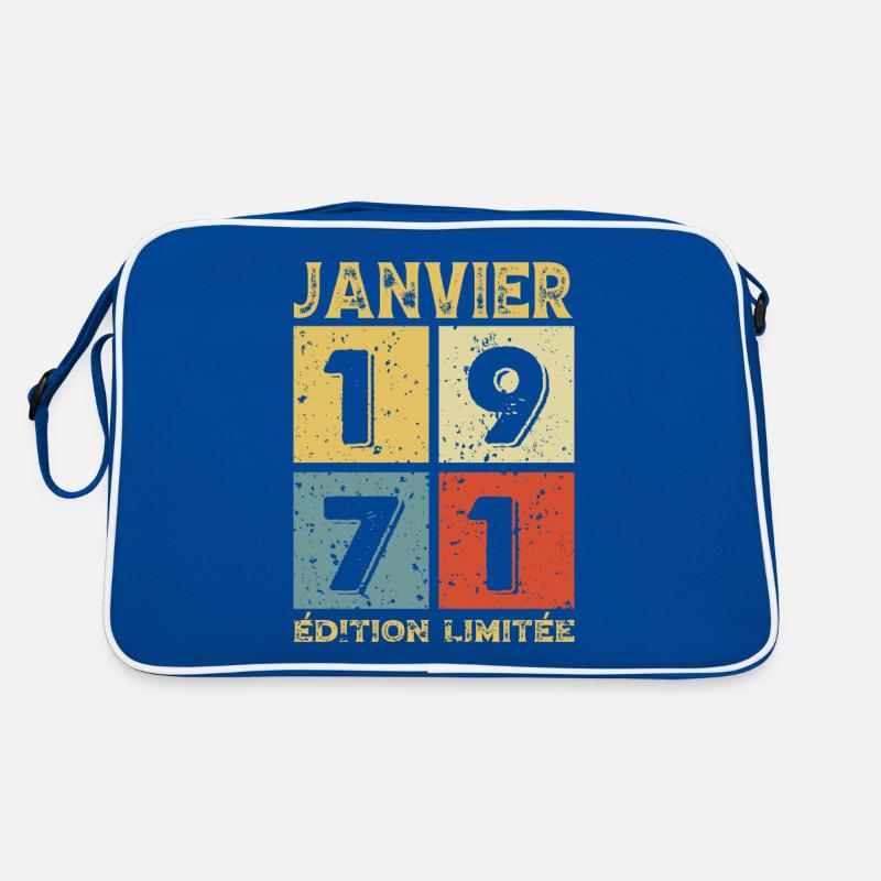 Anniversaire Vintage Idée Cadeau Janvier 1971 Sac Retro