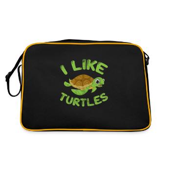 Tortue - Sac Retro - noir/or - Dos