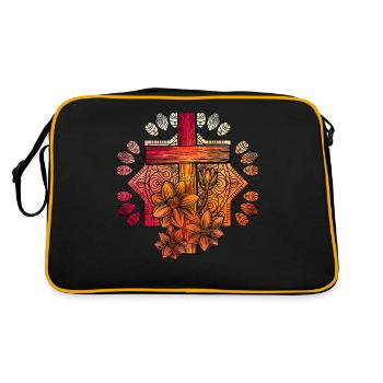 Croix du christianisme - Sac Retro - noir/or - Dos