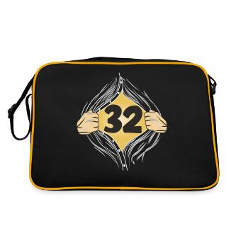 32 METTRE UNE CHEMISE - Sac Retro - noir/or - Dos