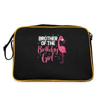 Flamingo Frère d’anniversaire - Sac Retro - noir/or - Dos