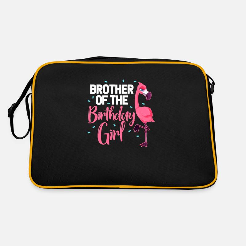 Flamingo Geburtstag Bruder Schwester Geschenk Retro Tasche