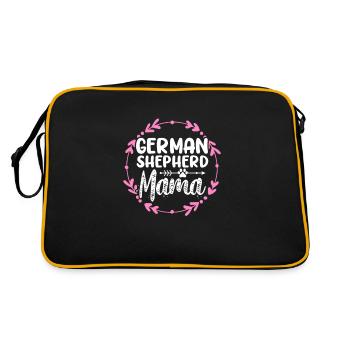 Mère Berger Allemand - Sac Retro - noir/or - Dos