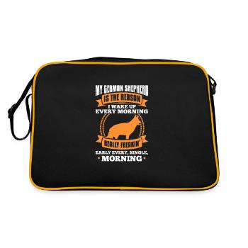 Berger allemand - Sac Retro - noir/or - Dos