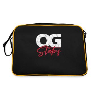Hip Hop - Retro Tasche - Schwarz/Gold - Hinten