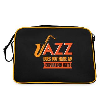 Saxophone Jazz Orchestra Musiciens Smooth Jazz - Sac Retro - noir/or - Dos