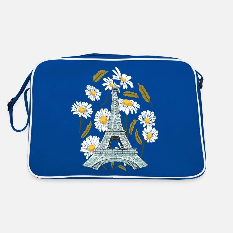 Eiffelturm Herbst Blume Paris Herbst in Frankreich Retro Tasche