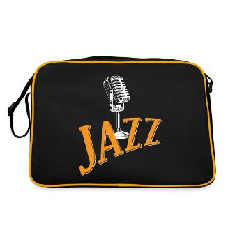 Musique Jazz Mélodie Musiciens Saxophone Orchestra Musi - Sac Retro - noir/or - Dos