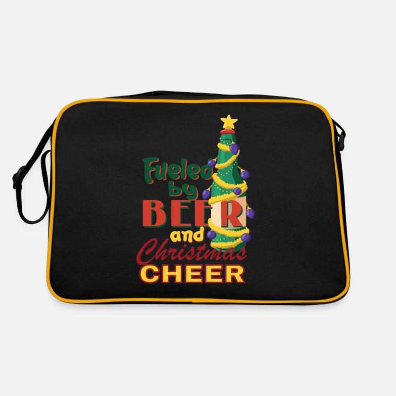 Durch Bier Und Weihnachts -Jubelbaumgeschenk Retro Tasche